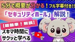 セキュリティホールついて5分で解説！「企業が知るべき脅威と実践すべき防御策」