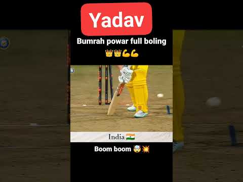 Boling to full Bumrah power #shortvideo #cricket #cricketplayer #t20 #t20worldcup2024fainal