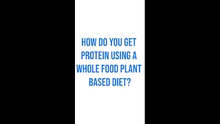 How do you get protein using a Whole Food Plant Based Diet?