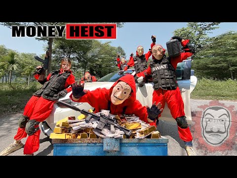 PARKOUR VS MONEY HEIST: Money Heist Break Into Police Station,Rescue Bad Guy & Steal Gold | Epic POV