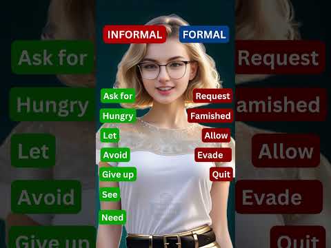 Informal vs Formal English #english #learnenglish #vocabulary #shorts #englishvocabulary