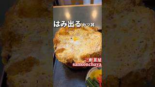 はみ出すぎ！？エグい大きさの上カツ丼【三茶:志ら井】