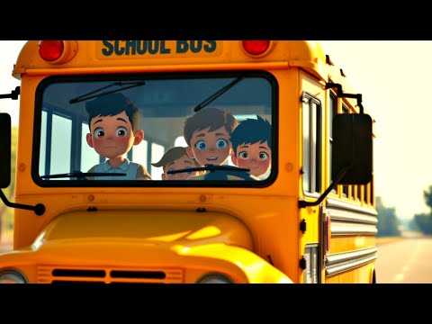 Hey Bus Sensory! - The Wheels on the Bus Adventure Kids Song & Fun Cartoon Bear Sensory 🌈