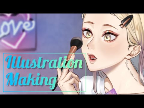 illustration making 5イラストメイキング【Clip Studio Paint】