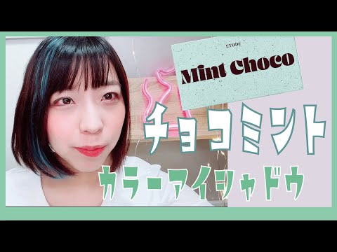 【メイク】チョコミントカラーのアイシャドウ ETUDE 使ってみた。