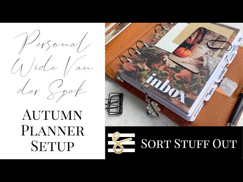 Autumn Setup - VDS Tabac using Personal Wide  - B6 Ring Planner Flip-Through - Fall Minimal Planning