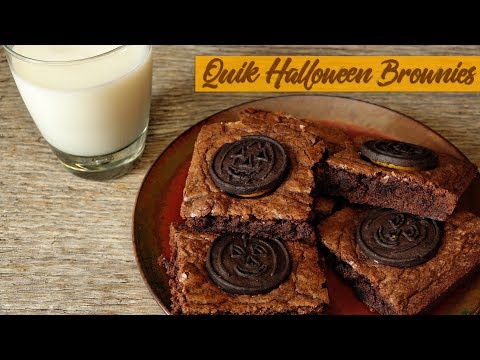 Easiest Homemade Brownies Ever!  | Quik Halloween Brownies