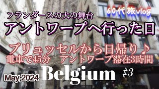 【旅vlogベルギー編③】アントワープ/世界一美しい駅/聖母大聖堂/フランダースの犬/Antwerpen/ベルギー旅行/日帰り/60代/vlog