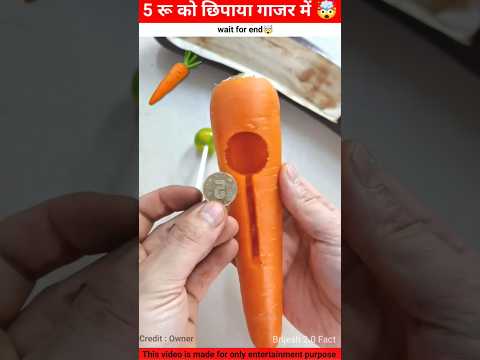 ₹5 को छुपाया 🥕 गाजर में   | #shorts #facts