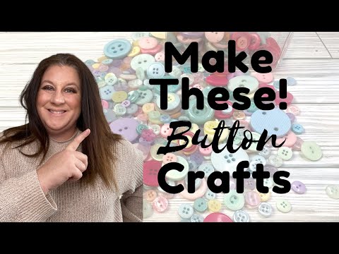 WAYS to REUSE OLD BUTTONS I Button DIY Crafts I DIY BUTTON ART