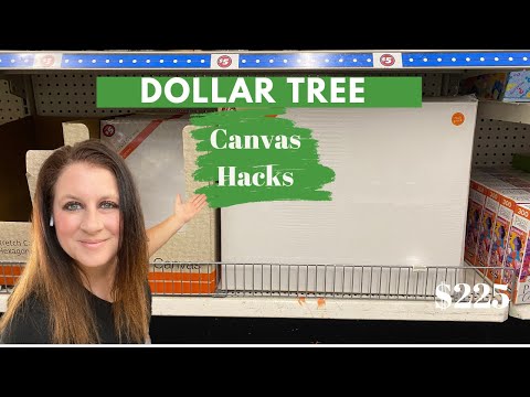 GENUIS DIY Crafts using DOLLAR TREE Canvas