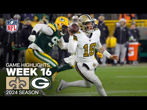 New Orleans Saints vs. Green Bay Packers Game Highlights | NFL 2024 Season Week 16