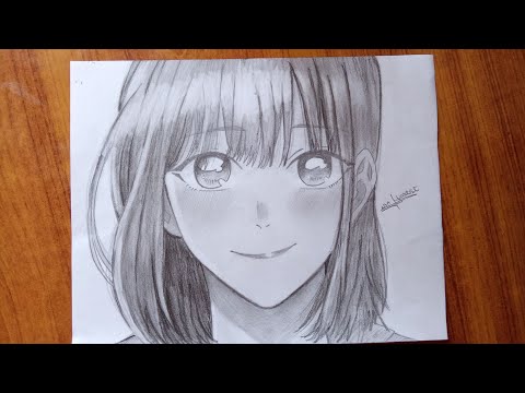 How to draw chinatsu Kano from blue box step by step |2ba vArtist (anime sketch)