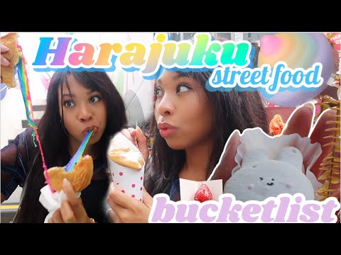 Street Food adventure!:Must Try Bites in Shibuya & Harajuku!| Bucketlist Japan series 🇯🇵🌈🍭