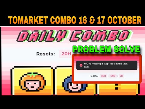 Tomarket Daily Combo 16 October Today | Tomarket Daily Combo Not Working | New Daily Combo Tomarket