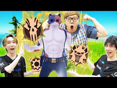 ヒカキンさんを最強にしてビクロイチャレンジ!!【フォートナイト/Fortnite】