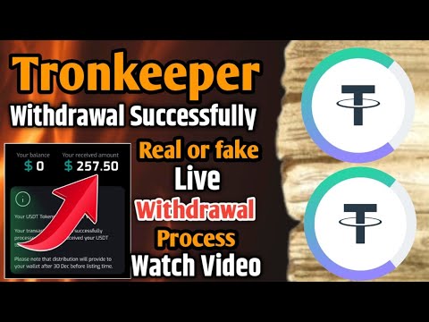 Tronkeeper Wallet Real or Fake ! Tronkeeper USDT Live Withdrawal Process ! Tronkeeper Wallet Airdrop