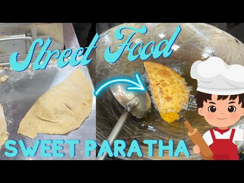 Delicious SWEET FRIED DUMPLING - Rabdi rabri paratha