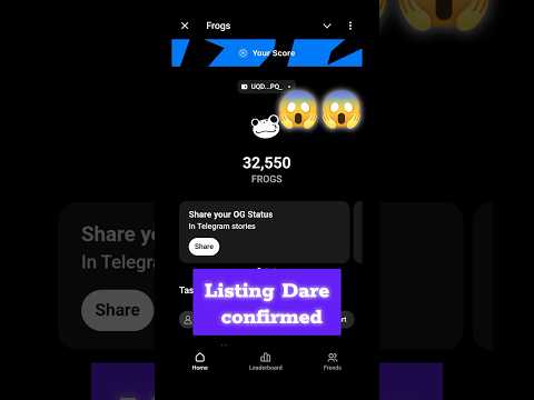 Frogs airdrop listing date | frogs airdrop | Listing confirmed 😱😱