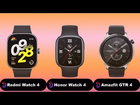 Redmi Watch 4 vs Honor Watch 4 vs Amazfit GTR 4