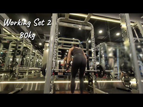 일반인 여자 헬스 독학 [vlog] | 집중력 올라가는 헬스 음악 Gym Playlist 🎶| 하체 운동 기록