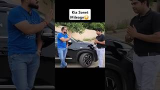 kia sonet mileage test ! 😳😭 #shorts #viral #car