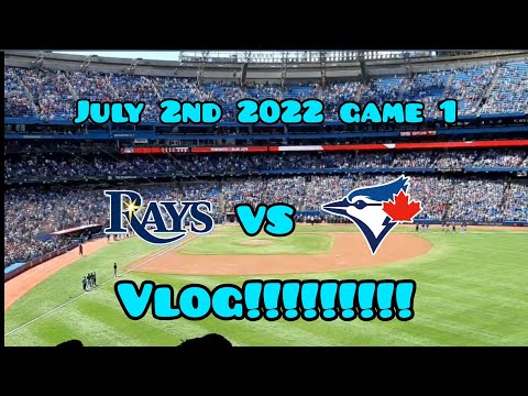 PREMIERE: Blue Jays Vs. Rays Game 1 July 2nd 2022 VLOG!!!! Must see