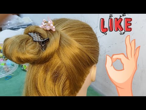 Messy Juda Bun Hair style|Quick &Easy Totorial|Open Hair Style|Hairstyle,