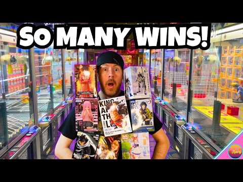 CLAW MACHINE PRIZE HAUL! We Won Tons of Anime Figures at Round 1!