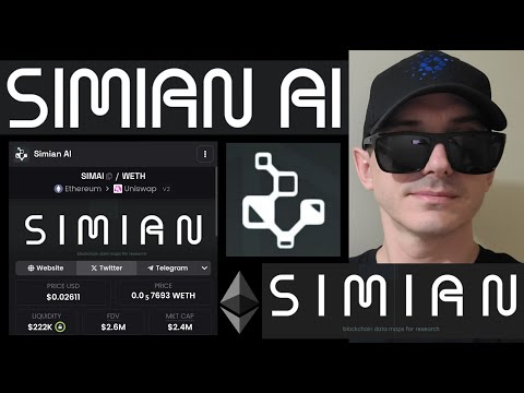 $SIMAI - SIMIAN AI TOKEN CRYPTO COIN HOW TO BUY SIMAI ETH ETHEREUM SIM AI AGENT BLOCKCHAIN UNISWAP