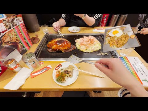 Best Okonomiyaki Restaurant with Teppanyaki in Osaka Japan