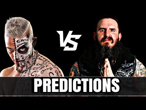 AEW WRESTLE DREAM PREDICTIONS :BRODIE KING VS DARBY ALLIN