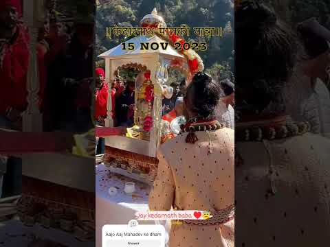 15 november baba Kedarnath doli ukhimath...#mahadev #jayshreekedarnath #bholenath #mahadev #shorts