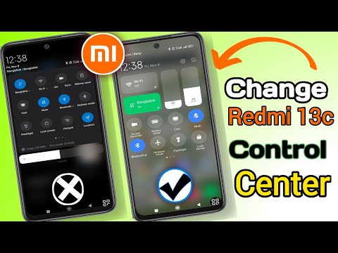 Redmi 13C Control Center Settings | Change Control Center On Redmi 13C | Enable HyperOS Control