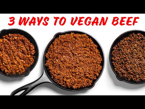 Cheap & Easy Vegan Ground Beef - 3 Recipes for Beginners