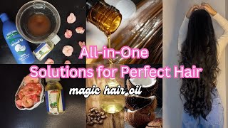 solution for perfect hair ✨||hair growth oil ||magic hair oil