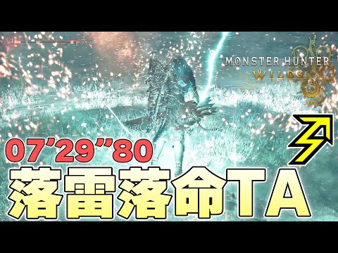 モンハンワイルズβ　落雷落命TA  弓（落石無し）07'29''80 self-lightningstruck【モンスターハンターワイルズβ体験版実況】