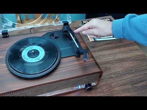 Vinyl Record Player With Bluetooth ( Vintage Record player Style )