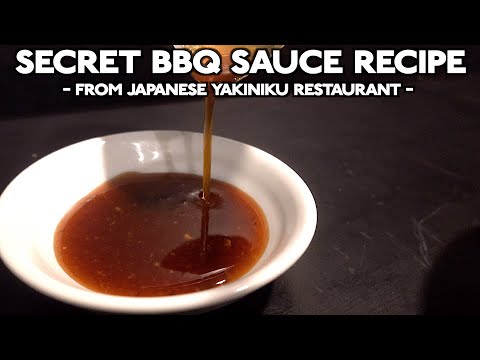 -The secret recipe of BBQ sauce from Japanese Yakiniku restaurant-