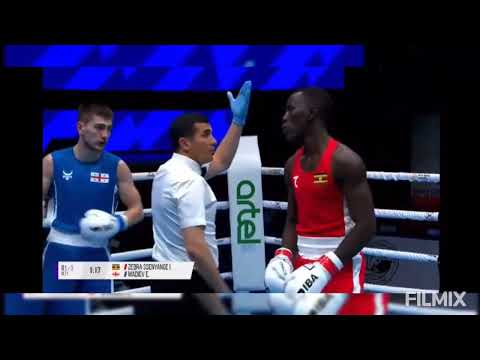 ISAAC ZEBRA SSENYANGE Jr Vs Goergia's Eskerkhan Madiev #2023World Boxing Championship