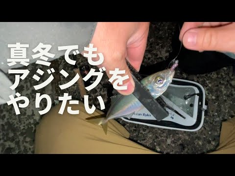 真冬のアジングにチャレンジ