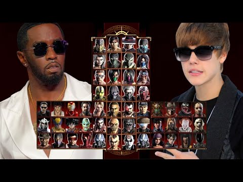 Mortal Kombat 9 - DIDDY & JUSTIN BIEBER MOD - Expert Tag Ladder - Gameplay @(1080p) 60ᶠᵖˢ ✔