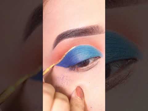 #shorts #eyemakeup Blue Party look || Shilpa