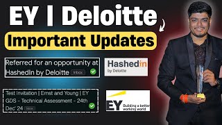 🔥EY GDS Technical Test Update | Hashedin(Deloitte) Opportunity Next Updates | 2 Mnc's Updates