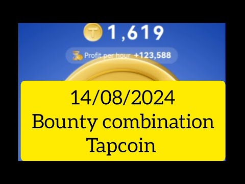 Tapcoin todays  Bounty combination 14 august 2014 #telegrambot