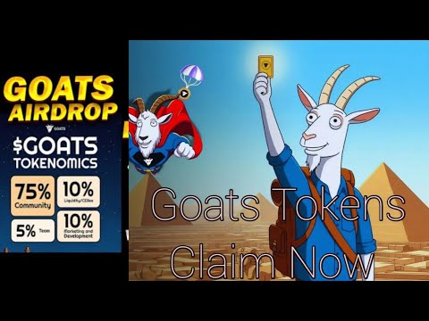 Goats Airdrop Claim And Withdraw | Goats Airdrop Price | Goats Airdrop Claim | Tokens New Update Big