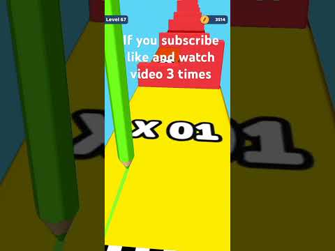 Color Pencil Run Level 67 Gameplay Walkthrough Android #Shorts