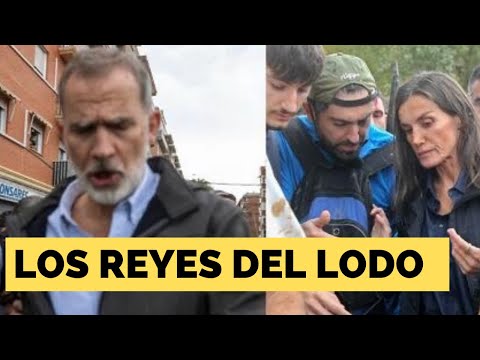 LANZAN BARROS Y LLAMAN “ASESINOS “ A REYES DE ESPAÑA 🇪🇸 Y AL PRESIDENTE PEDRO SÁNCHEZ EN VALENCIA