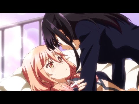 Shot on iphone meme but it's anime Lesbian kiss