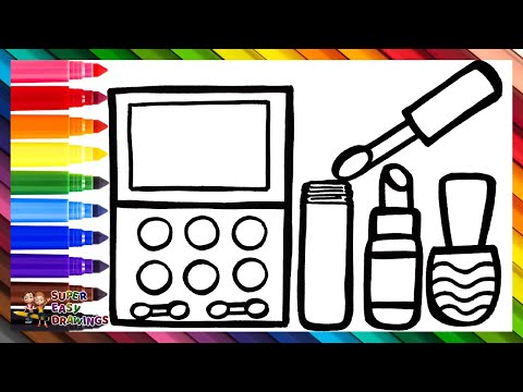 Draw And Color Makeup 💅💄💋👁️🖌️🌈 Drawings For Kids